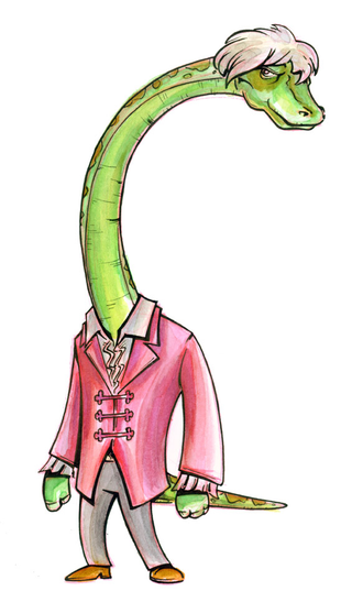 Illustration for article titled The eleven Doctors, drawn as dinosaurs